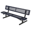 Child's Bench with Back 6 Ft. Plastic Coated Expanded Metal with 2 3/8 In. Galvanized Tube