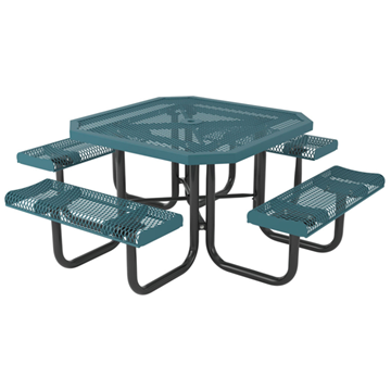Picnic Table Octagon 46 In. Attached Seats