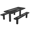 Rectangular Thermoplastic Picnic Table 6 Ft. Unattached Seats