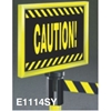 38" Steel Safety Post and Sign Holder - 31 lbs
