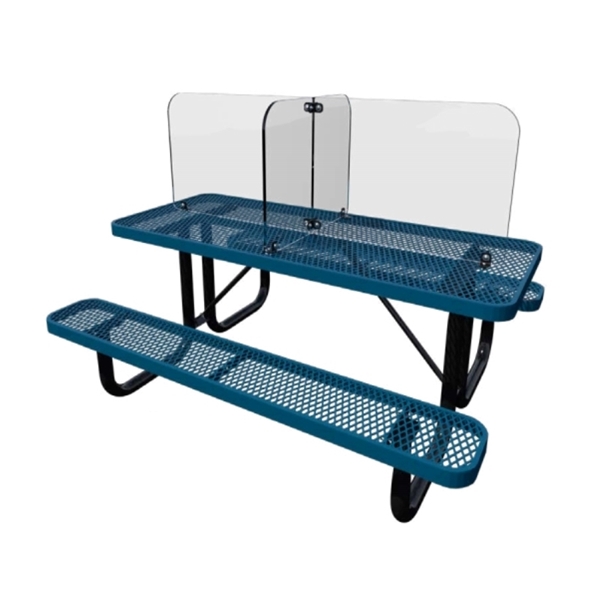 Lexan Outdoor Safety Shield for 6 ft. Thermoplastic Picnic Tables