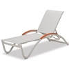 Helios Contract Sling Chaise Lounge with Commercial Aluminum Frame - 21 lbs.