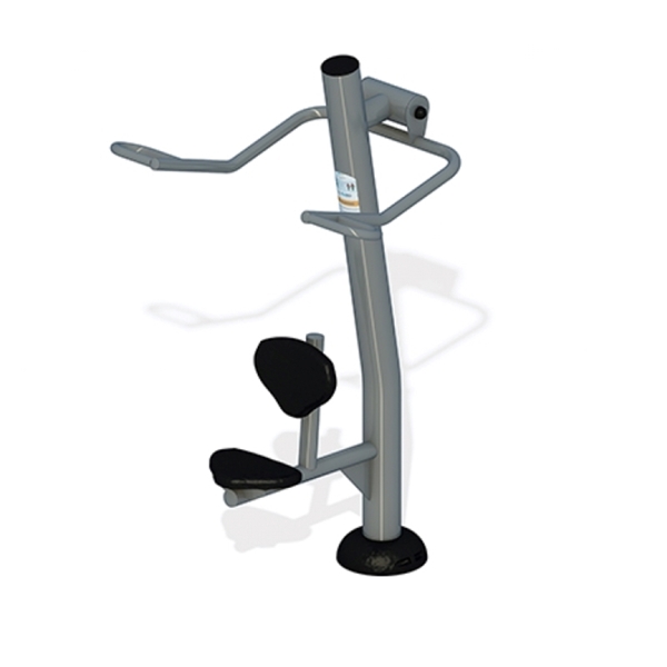 Lat Pull Down Station for Public Parks with Powder-Coated Commercial Steel - 130 lbs.