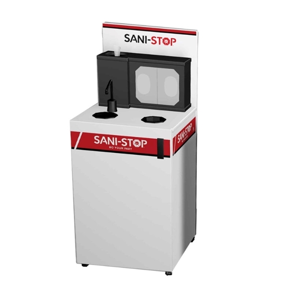 Sani-Stop Mobile All-in-One Sanitation Cart - 72 lbs.