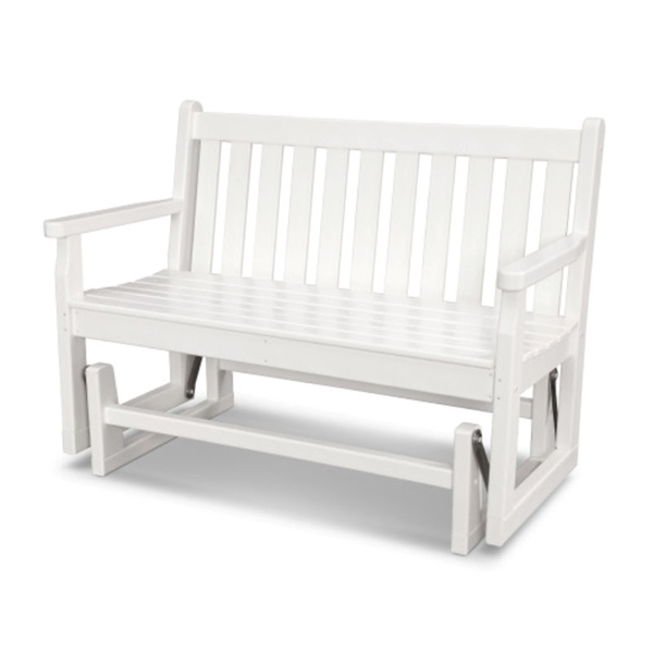 Polywood Traditional 48 In. Glider Bench Recycled Plastic