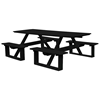 8 ft. Rectangular Poly Recycled Plastic Walk-In Picnic Table - 320 lbs.