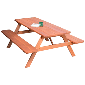 8 ft. Wooden Traditional Picnic Table - 235 lbs.