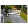 Traditional Style Bench with Back and Wooden Frame - Various Lengths