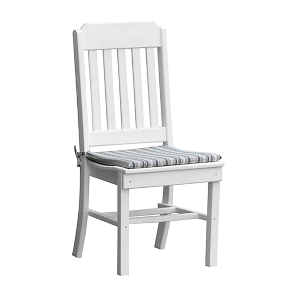 Traditional Armless Dining Chair Recycled Plastic - 25 lbs.