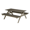 Plymouth Bay Picnic Table with Table and Commercial-Grade Aluminum Frame - 120 lbs.