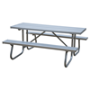 Aluminum Picnic Table 12ft. with Welded 1 5/8 In. Galvanized Steel