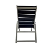Destin Armchair Commercial Vinyl Strap with Stackable Powder-Coated Aluminum Frame - 9 lbs.