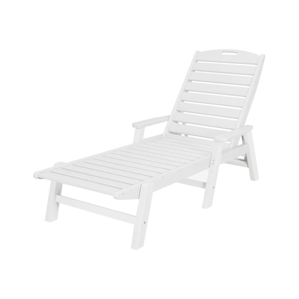Nautical Recycled Plastic Chaise Lounge From Polywood