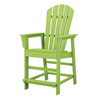South Beach Adirondack Recycled Plastic Patio Counter Chair From Polywood