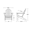 Polywood Classic Adirondack Recycled Plastic Chair