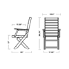 Polywood Captains Dining Chair Recycled Plastic