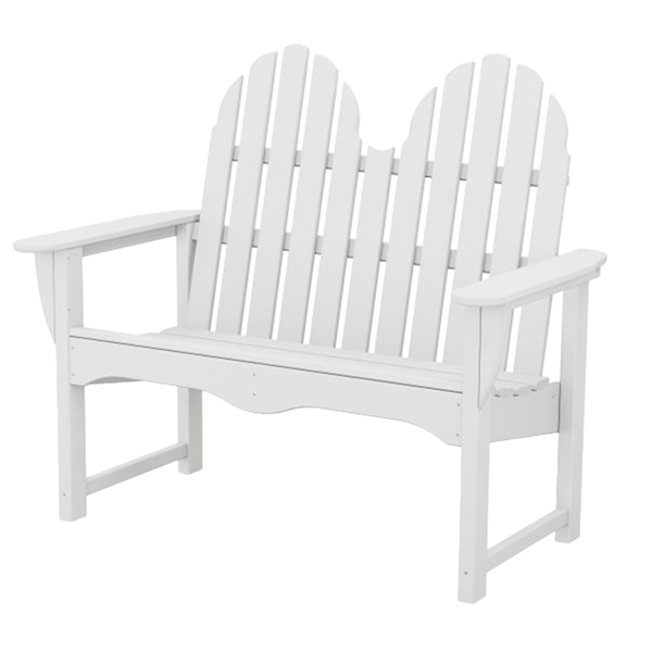 Polywood Adirondack Bench 48 In. Recycled Plastic