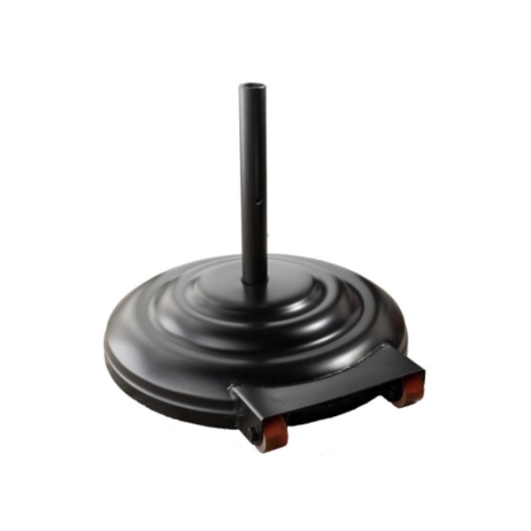 Umbrella Base With Wheels 23" Diameter Aluminum Filled With Concrete - 115 lbs.