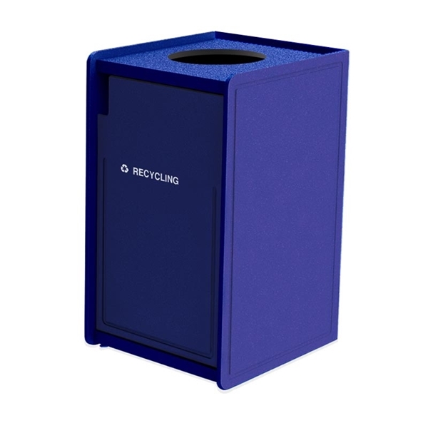 42-Gallon Top-Opening EarthCraft Plastic Recycling Receptacle - 92 lbs.