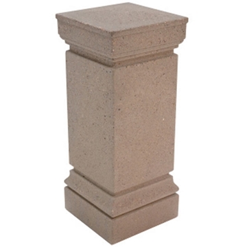 13" Square Cartier Concrete Bollard With Beveling