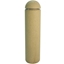 12" Round Concrete Bollard with Dome Top and Reveal Line