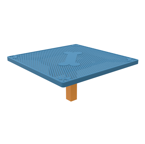 46" Square Punched Steel Dog Park Jump-Up Table