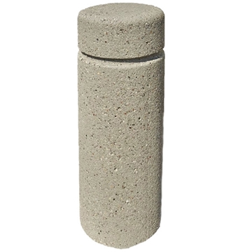 12" Round Concrete Bollard With Flattop 30