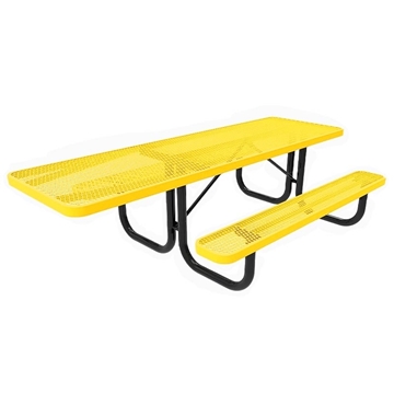 8 Ft. RHINO ADA Accessible Rectangular Thermoplastic Picnic Table with Portable Frame