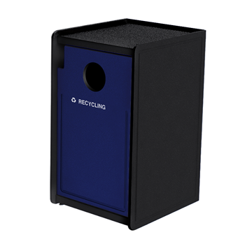 32-Gallon Side-Opening EarthCraft Plastic Recycling Receptacle - 91 lbs.