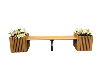 Bench With Planters Combo