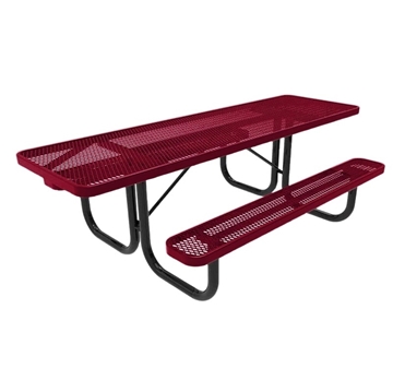 8 Ft. RHINO ADA Accessible Thermoplastic Dual Access Picnic Table with Portable Frame