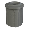 	42 Gallon Plastic Trash Receptacle with 4” Flat Recycling Lid