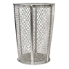 Trash Can Expanded Metal Basket Round 48 Gallon Powder Coated Steel