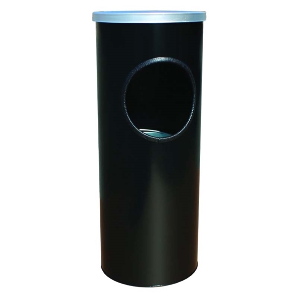 Quick Ship Ash And Trash Urn Receptacle Round, Portable