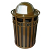 Decorative Trash Receptacle Round 36 Gallon