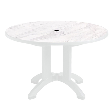 Aquaba 48 In. Round Table - Marble