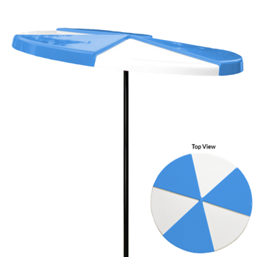 Two Tone Fiberglass Umbrella