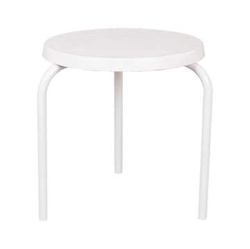 19" Round Fiberglass Stackable Side Table