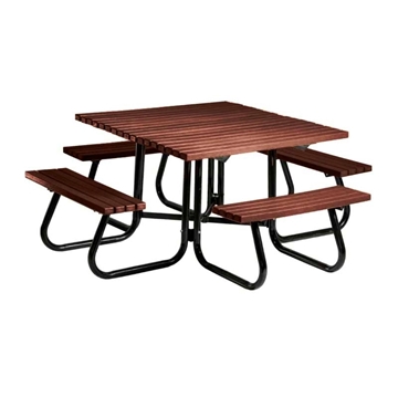 Square Picnic Table 4 Ft. Recycled Plastic