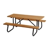 Rectangular Picnic Table 6 Ft. Recycled Plastic with Powder Coated 1 5/8 In. Frame