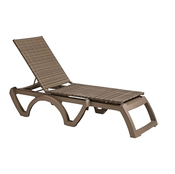 Java Plastic Resin Sling Chaise Lounge	