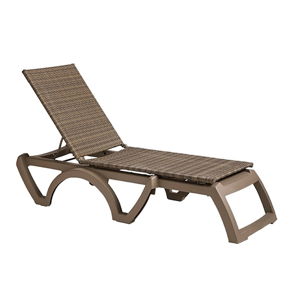 Java Plastic Resin Sling Chaise Lounge	