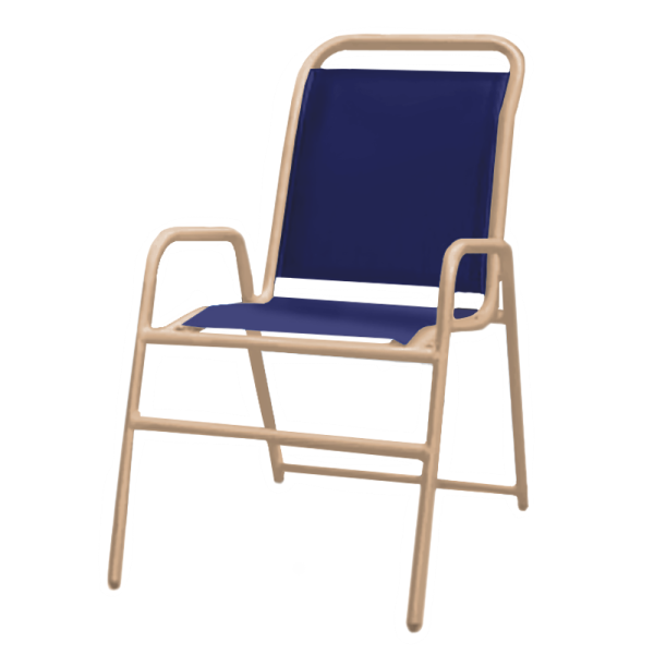 Daytona Commercial Sling Chair with Powder-Coated Aluminum Frame