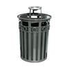 Picture of Trash Can, 36 Gallon Wydman Round Powder Coated Steel with Ash Top, Portable