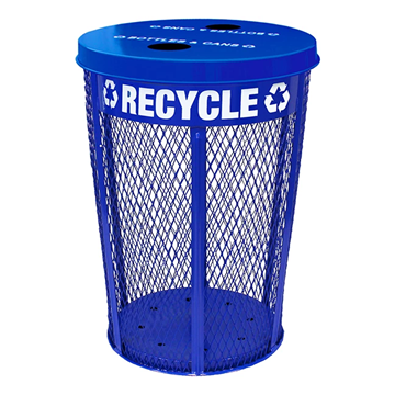 Recycling Receptacle Expanded Metal 