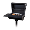Covered Barbecue Grill with Shelf 320 Square In. Steel	