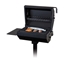 Covered Barbecue Grill with Shelf 320 Square In. Steel	