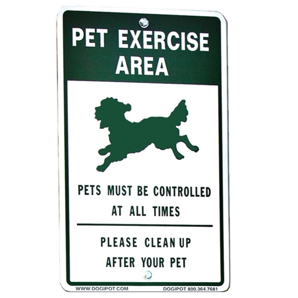 Dogipot Pet Waste Signs Reflective Off Leash Pet Sign	