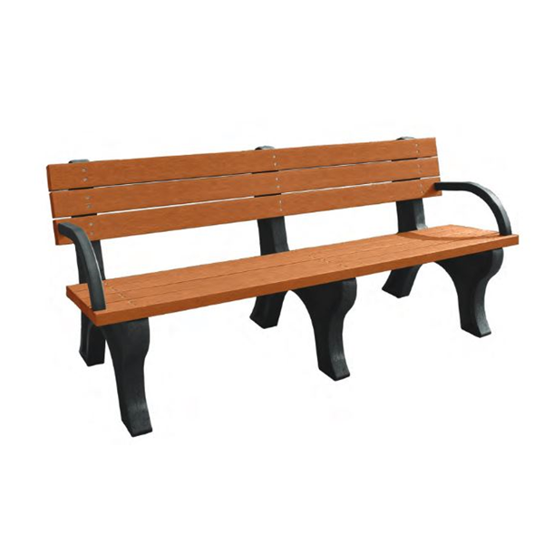 Dog Park Bench With Back