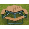 Hexagonal Recycled Plastic Picnic Table